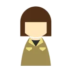 Female Work Clothes Yellow SVG Icon